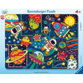 Puzzle tip rama obiecte din spatiu 40 piese